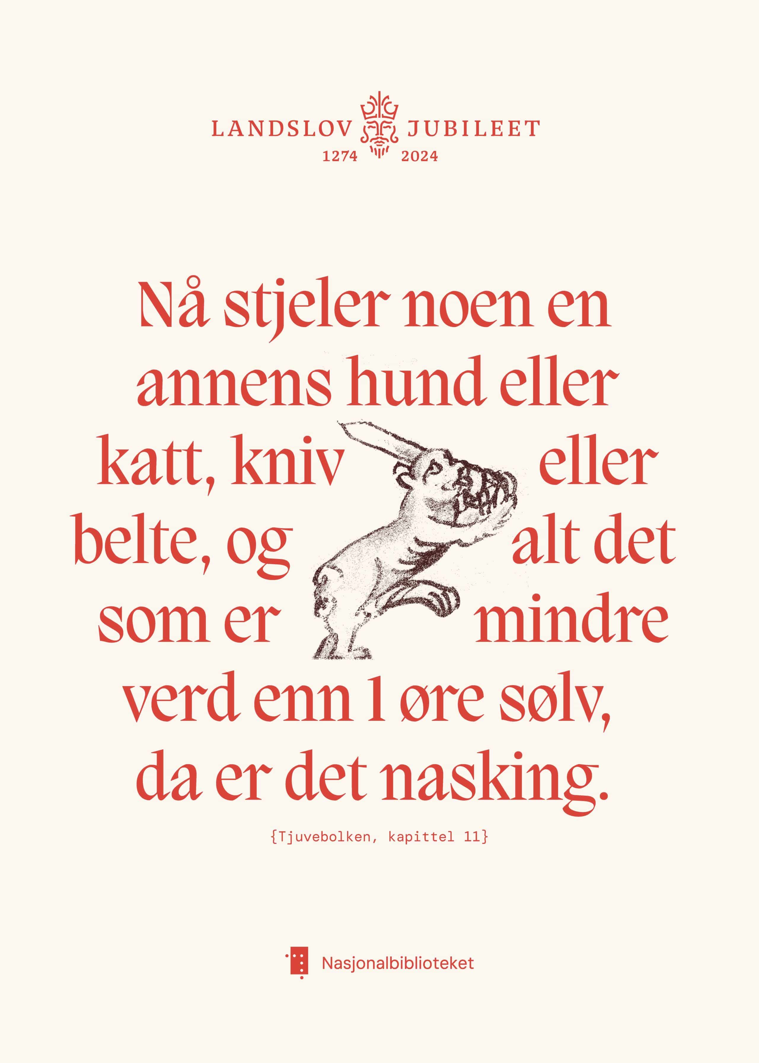 Plakat med utdrag fra Magnus Lagabøtes landslov.