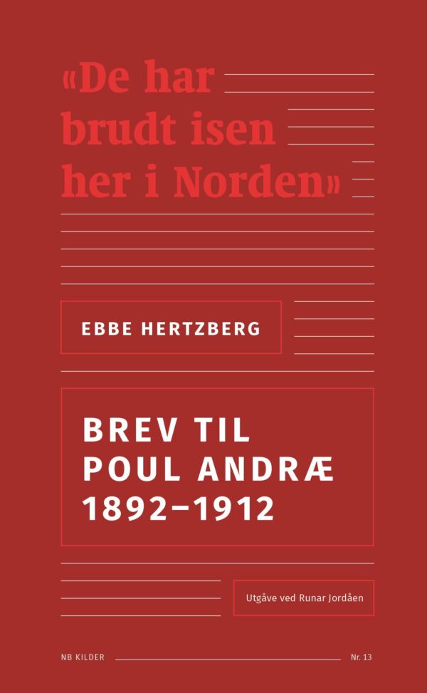 Ebbe Hertzberg: Brev til Poul Andræ 1892–1912