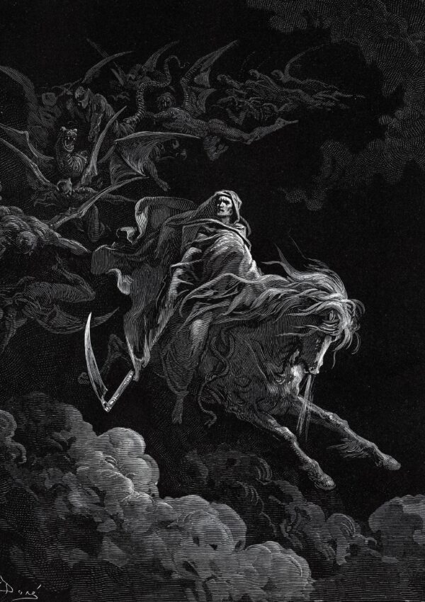 Puslespel: Gustave Doré: «Den fjerde ryttaren: Døden»